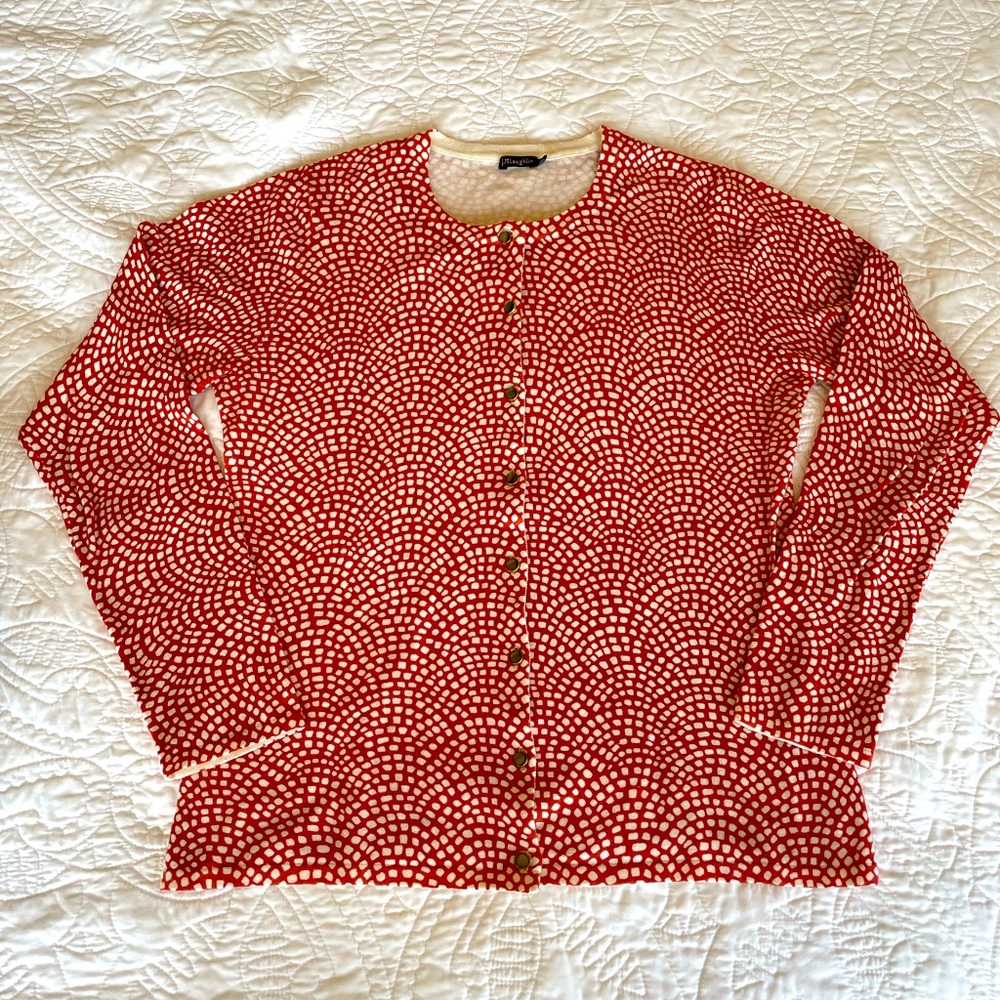 J. McLaughlin cotton cardigan size M